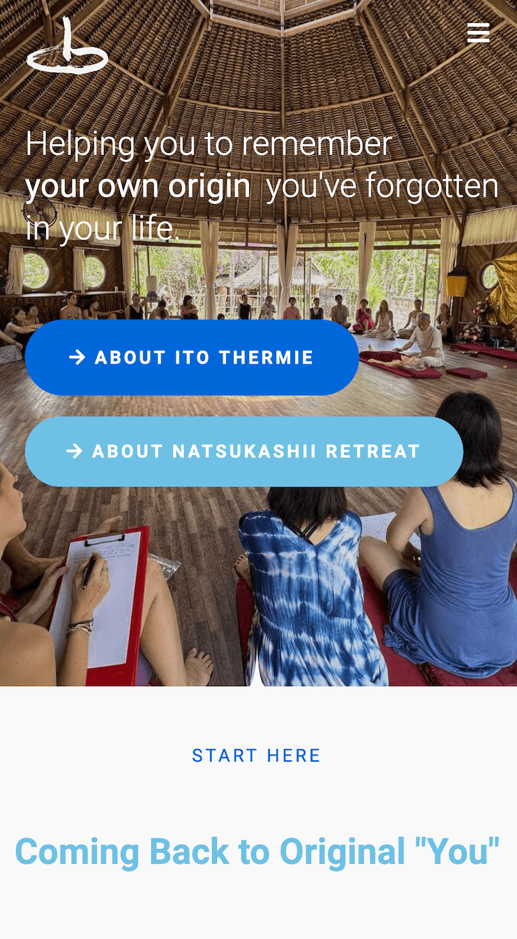 Takechi Ito Thermie Circle(多言語サイト)モックアップ画SP